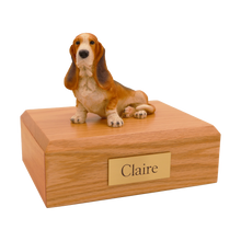 Basset Hound, Sitting Figurine Pet Cremation Urn - Funeral.com, Inc.