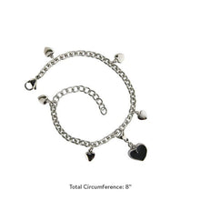 Big Heart and Small Charms Bracelet Pet Cremation Jewelry - Funeral.com, Inc.