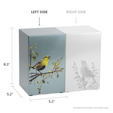 Birds Pewter Companion Urn - Left Side - Funeral.com, Inc.
