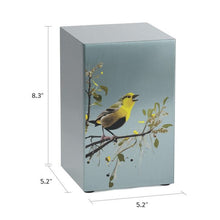 Birds Pewter Companion Urn - Left Side - Funeral.com, Inc.
