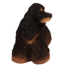 Black and Brown Cocker Spaniel, Standing Figurine Pet Cremation Urn - Funeral.com, Inc.