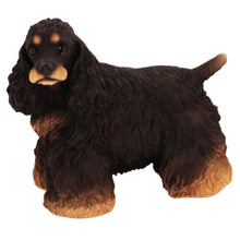 Black and Brown Cocker Spaniel, Standing Figurine Pet Cremation Urn - Funeral.com, Inc.