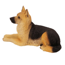 Black and Tan German Shepherd, Resting Figurine Pet Cremation Urn - Funeral.com, Inc.
