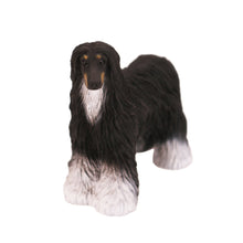 Black and White Afghan Hound, Standing Figurine Pet Cremation Urn - Funeral.com, Inc.