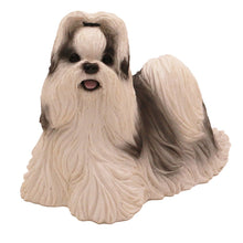 Black and White Doll Face Shih Tzu, Standing Figurine Pet Cremation Urn - Funeral.com, Inc.