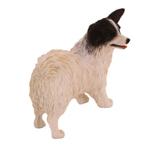Black and White Papillon, Standing Figurine Pet Cremation Urn - Funeral.com, Inc.