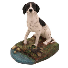 Black and White Pointer, Sitting Figurine Pet Cremation Urn - Funeral.com, Inc.