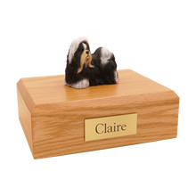 Black and White Shih Tzu, Standing Figurine Pet Cremation Urn - Funeral.com, Inc.