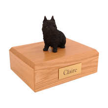 Black Brussels Griffon, Sitting Figurine Pet Cremation Urn - Funeral.com, Inc.