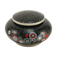 Black Cloisonné Circular Accent Keepsake Urn - Funeral.com, Inc.