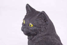 Black Coat Shorthair Cat Figurine Pet Urn - Funeral.com, Inc.