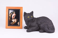 Black Coat Shorthair Cat Figurine Pet Urn - Funeral.com, Inc.