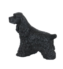 Black Cocker Spaniel, Standing Figurine Pet Cremation Urn - Funeral.com, Inc.