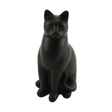 Black Cozy Cat Medium Pet Cremation Urn - Funeral.com, Inc.