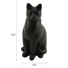 Black Cozy Cat Medium Pet Cremation Urn - Funeral.com, Inc.