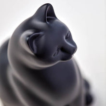 Black Cozy Cat Medium Pet Cremation Urn - Funeral.com, Inc.