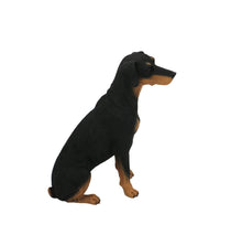 Black Doberman, Ears Down Figurine Pet Cremation Urn - Funeral.com, Inc.