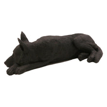 Black German Shepherd, Resting Figurine Pet Cremation Urn - Funeral.com, Inc.