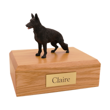 Black German Shepherd, Standing Figurine Pet Cremation Urn - Funeral.com, Inc.