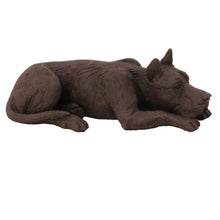 Black Great Dane, Lying Down Figurine Pet Cremation Urn - Funeral.com, Inc.