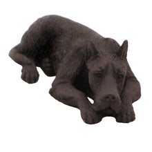 Black Great Dane, Lying Down Figurine Pet Cremation Urn - Funeral.com, Inc.