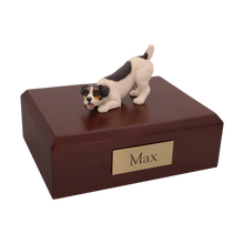Black Jack Russell Terrier, Play Bow Figurine Pet Cremation Urn - Funeral.com, Inc.
