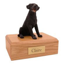 Black Labrador, Sitting Figurine Pet Cremation Urn - Funeral.com, Inc.