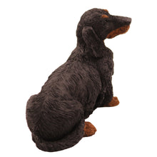 Black Longhaired Dachshund, Sitting Figurine Pet Cremation Urn  - Funeral.com, Inc.