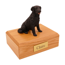 Black Longhaired Labrador, Sitting Figurine Pet Cremation Urn - Funeral.com, Inc.