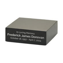 Black Marble Accessory with Silver Engraving - Funeral.com, Inc.