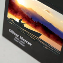 Black Marble Sunrise Fishing Adult Cremation Urn - Funeral.com, Inc.