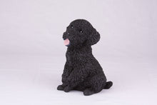 Black Miniature Poodle Resin Figurine Large Pet Urn - Funeral.com, Inc.
