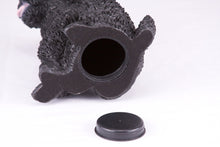 Black Miniature Poodle Resin Figurine Large Pet Urn - Funeral.com, Inc.