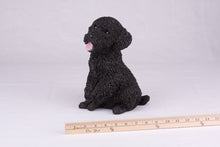 Black Miniature Poodle Resin Figurine Large Pet Urn - Funeral.com, Inc.