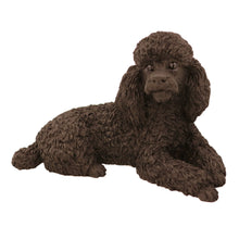 Black Poodle, Lying Down Figurine Pet Cremation Urn - Funeral.com, Inc.