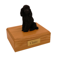 Black Poodle, Sitting Figurine Pet Cremation Urn  - Funeral.com, Inc.