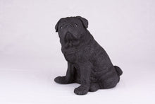 Black Pug Resin Figurine Extra Large Pet Urn - Funeral.com, Inc.
