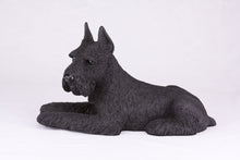 Black Schnauzer with Ears Up Resin Figurine Extra Large Pet Urn - Funeral.com, Inc.