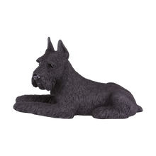 Black Schnauzer with Ears Up Resin Figurine Extra Large Pet Urn - Funeral.com, Inc.