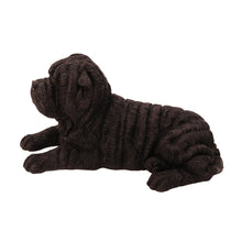 Black Shar Pei, Lying Down Figurine Pet Cremation Urn - Funeral.com, Inc.