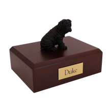 Black Shar Pei, Sitting Figurine Pet Cremation Urn - Funeral.com, Inc.