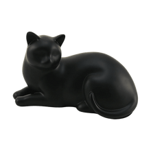 Black Slumber Cat Medium Pet Cremation Urn - Funeral.com, Inc.