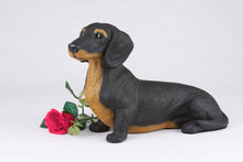 Black & Tan Coat Short - Haired Dachshund Figurine Extra Large Pet Urn - Funeral.com, Inc.