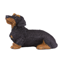 Black & Tan Coat Wire - Haired Dachshund Figurine Extra Large Pet Urn - Funeral.com, Inc.