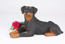 Black & Tan Miniature Pinscher with Ears Down Figurine Extra Large Pet Urn - Funeral.com, Inc.