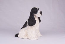 Black & White American Cocker Spaniel Figurine Extra Large Pet Urn - Funeral.com, Inc.