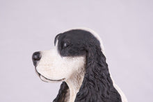 Black & White American Cocker Spaniel Figurine Extra Large Pet Urn - Funeral.com, Inc.