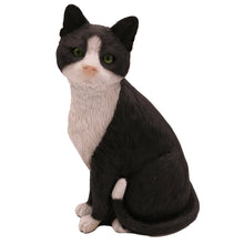 Black & White Cat, Sitting Figurine Pet Cremation Urn - Funeral.com, Inc.