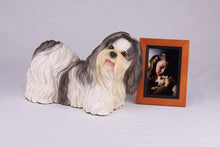 Black & White Parti - Color Shih Tzu Figurine Extra Large Pet Urn - Funeral.com, Inc.