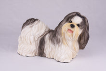 Black & White Parti - Color Shih Tzu Figurine Extra Large Pet Urn - Funeral.com, Inc.